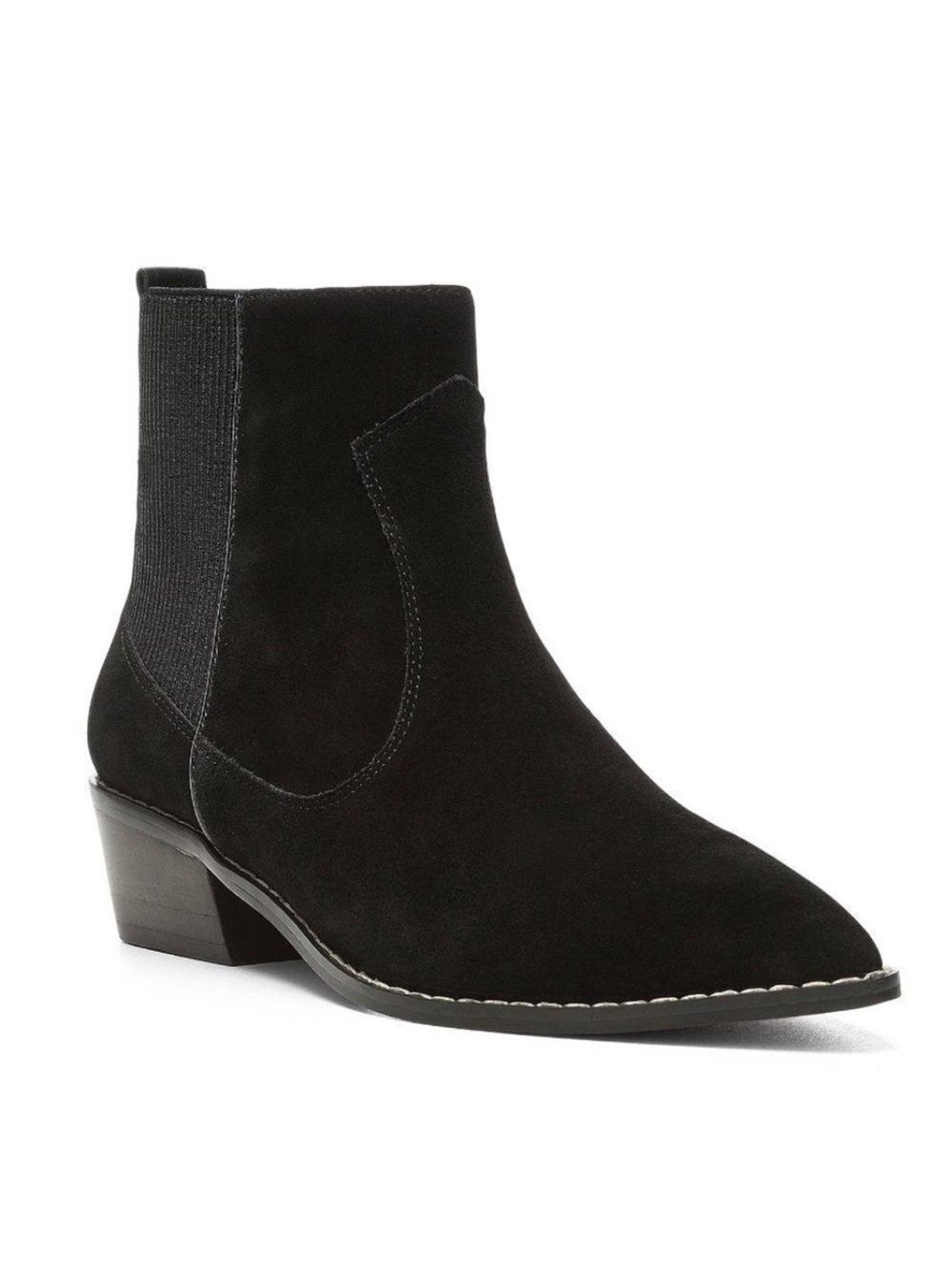 DONALD PLINER Gazzi Black Suede Bootie Western Cowgirl Boho 7